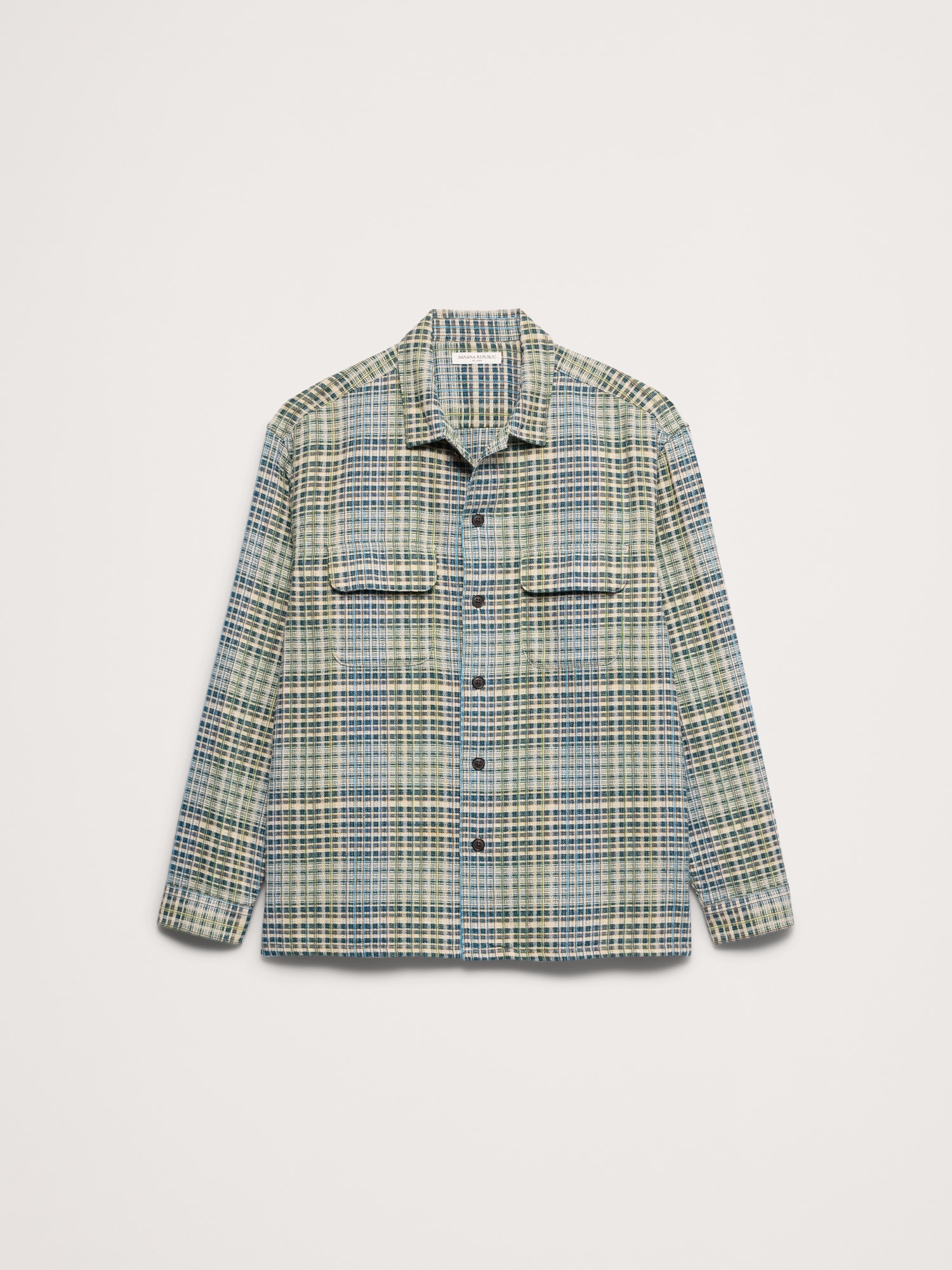 Relaxed-Fit Textured Flannel Shirt