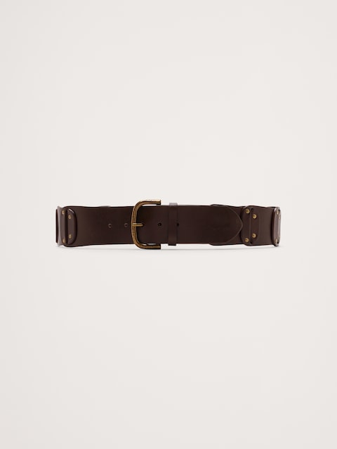 Leather Studded Belt