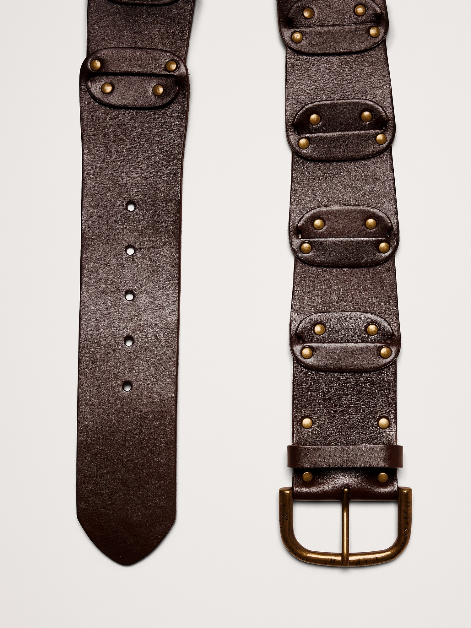 Leather Studded Belt
