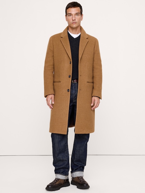 MANTEAU EN LAINE MELTON ITALIENNE