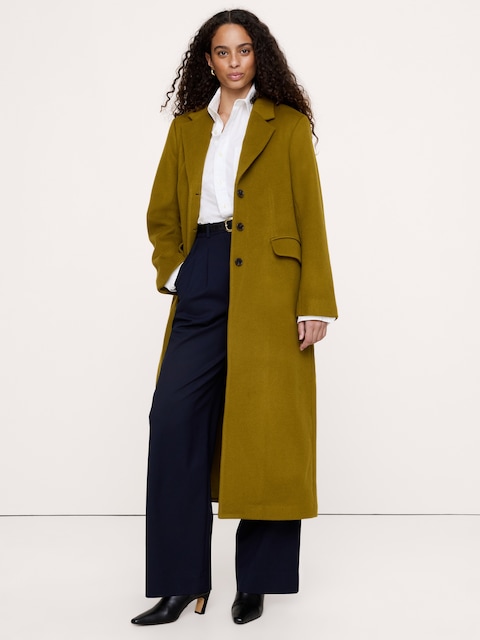MANTEAU PORTEFEUILLE SURDIMENSIONNÉ EN LAINE ET CACHEMIRE