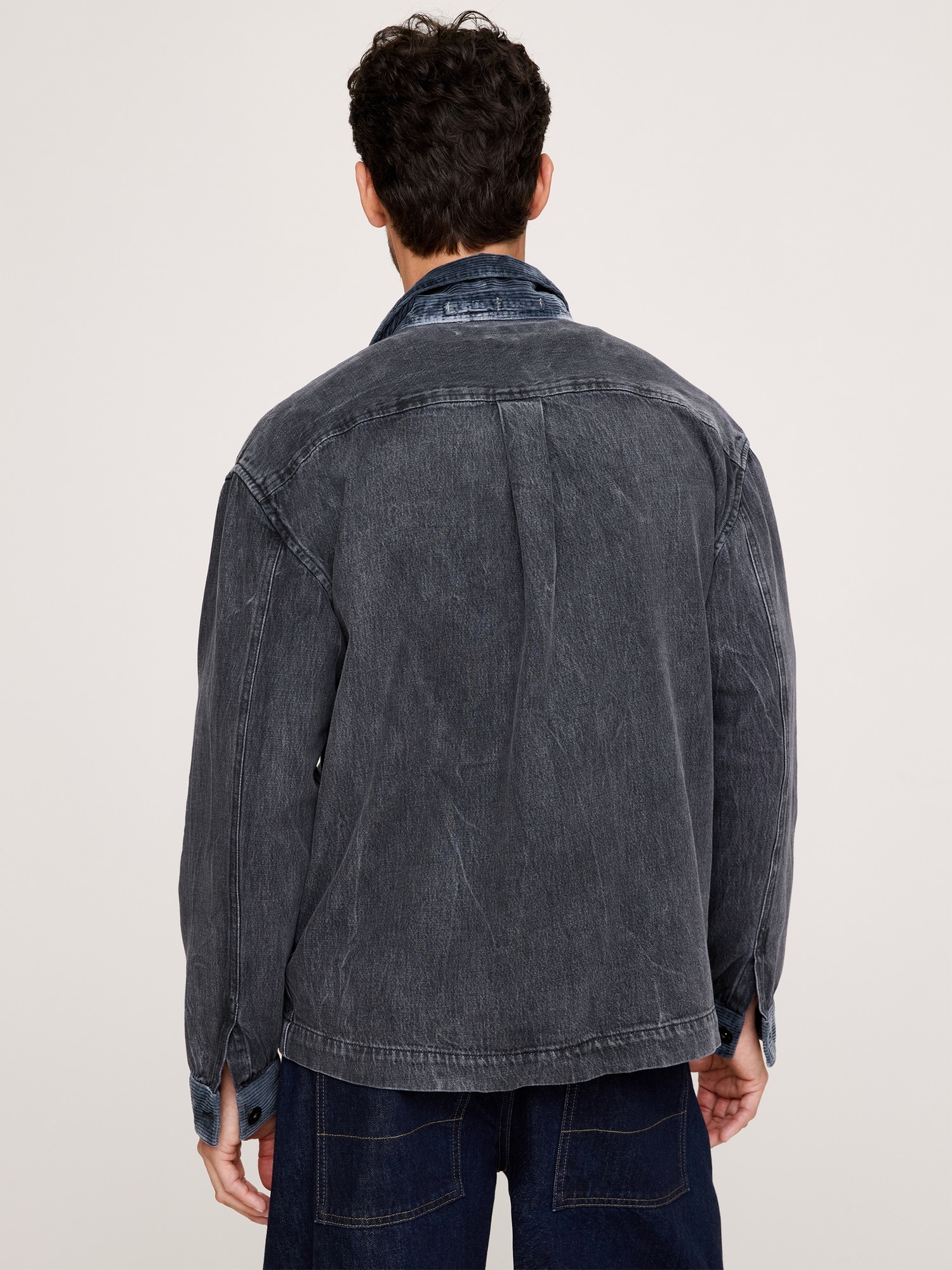 Relaxed-Fit Italian Denim Overshirt