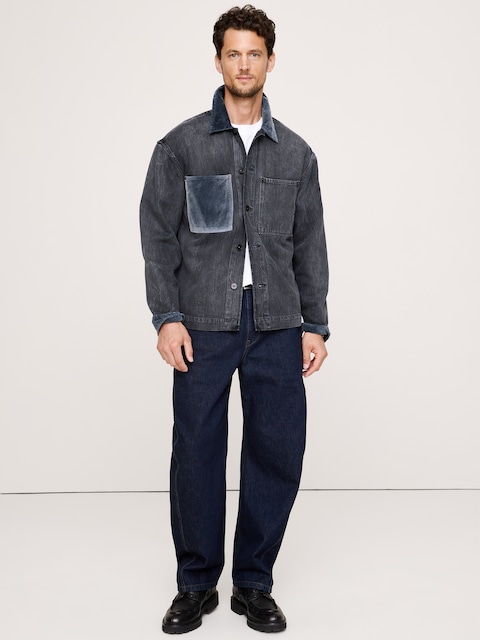 SURCHEMISE DÉCONTRACTÉE EN DENIM ITALIEN