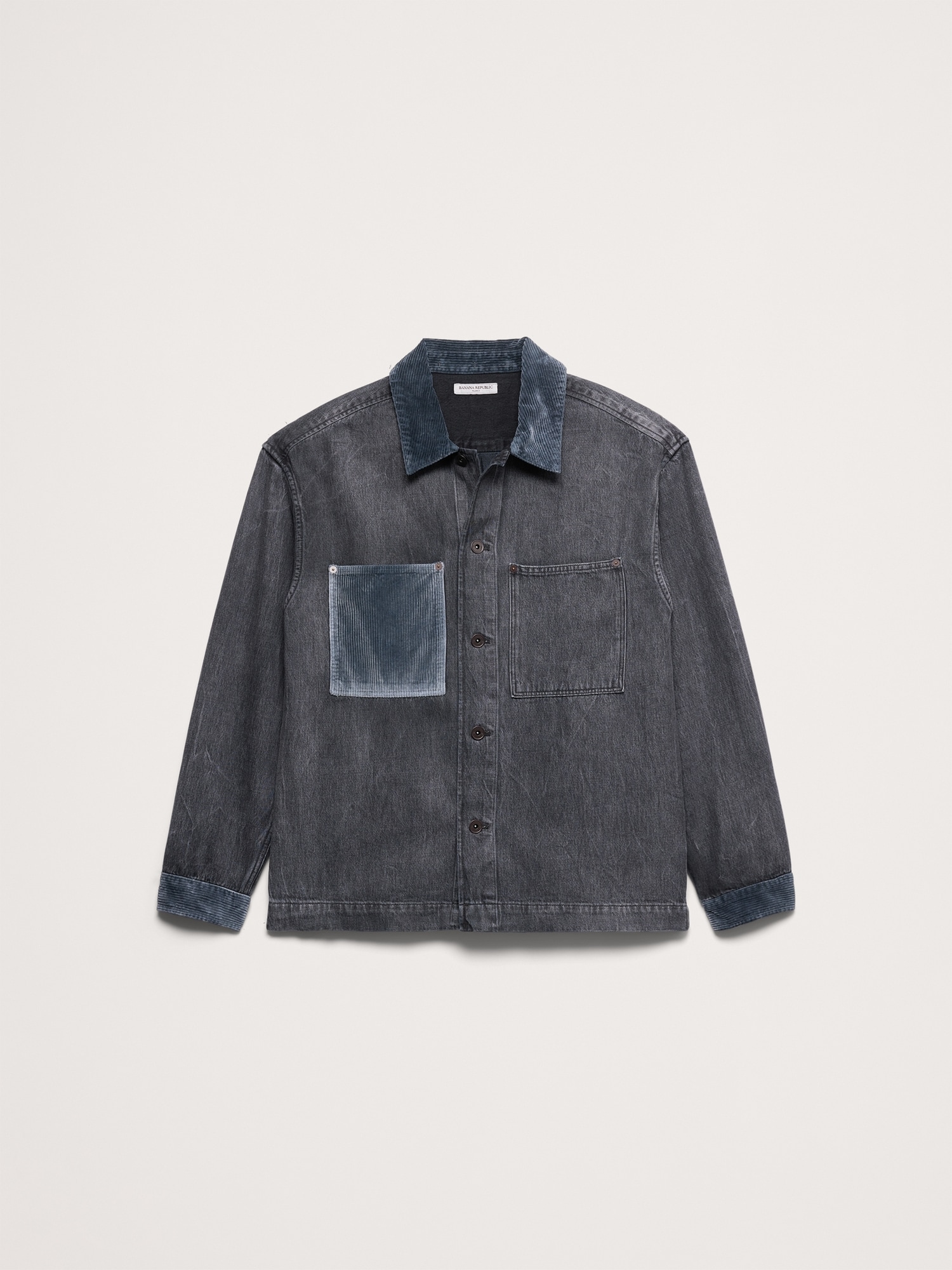 Relaxed-Fit Italian Denim Overshirt