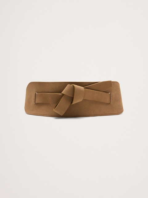 Knotted Suede Corset Belt