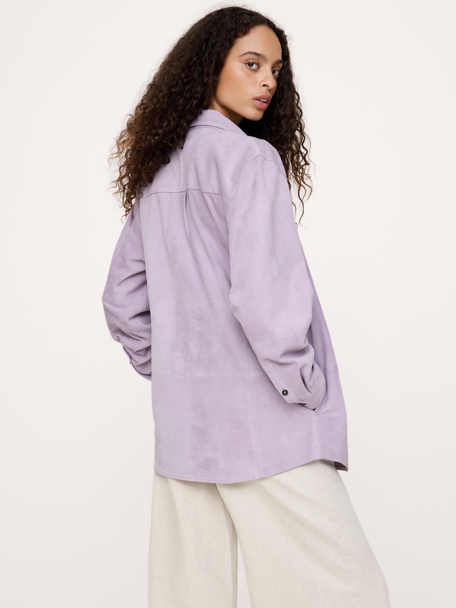 Suede Shirt Jacket