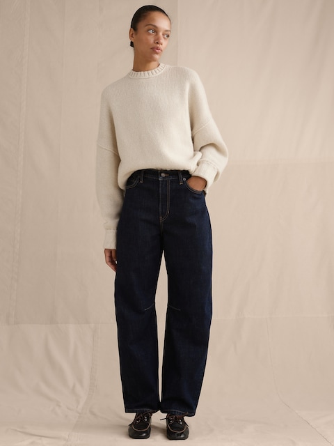 JEAN COURT COUPE BARIL TAILLE MI-BASSE