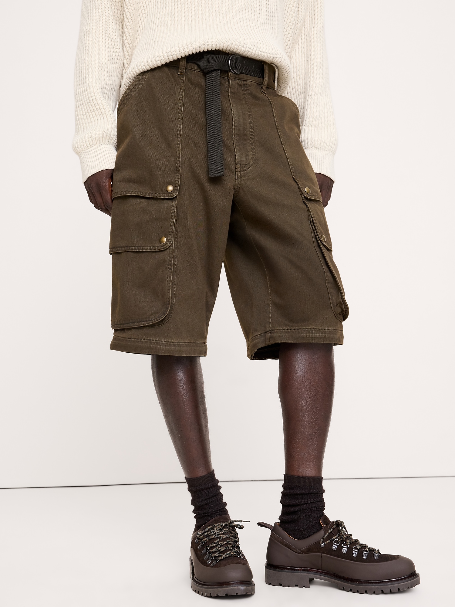 Cotton-Twill Cargo Convertible Pant