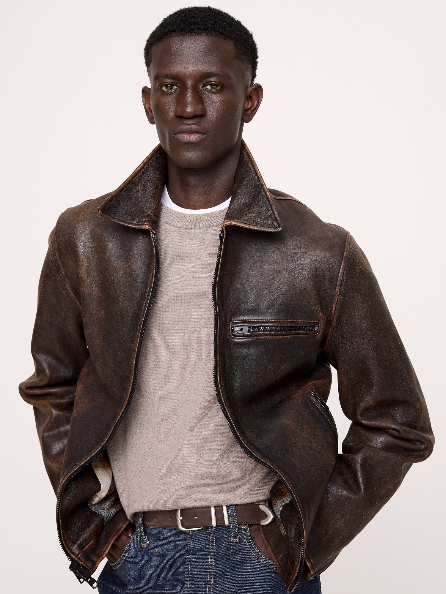 Leather Racing Jacket