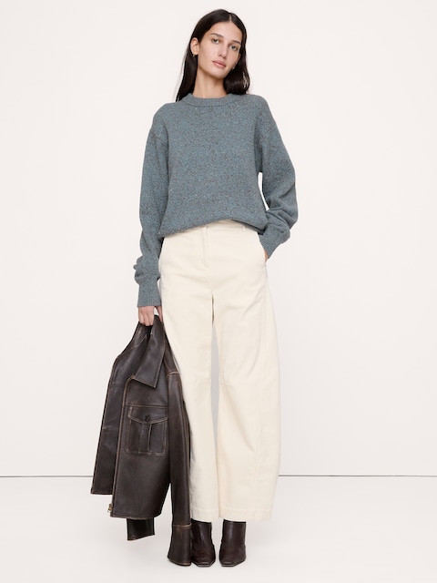 CHANDAIL RAS DU COU EN TWEED RETOUR AUX ARCHIVES