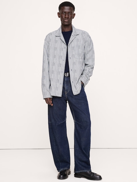 CHEMISE DÉCONTRACTÉE EN FLANELLE TEXTURÉE
