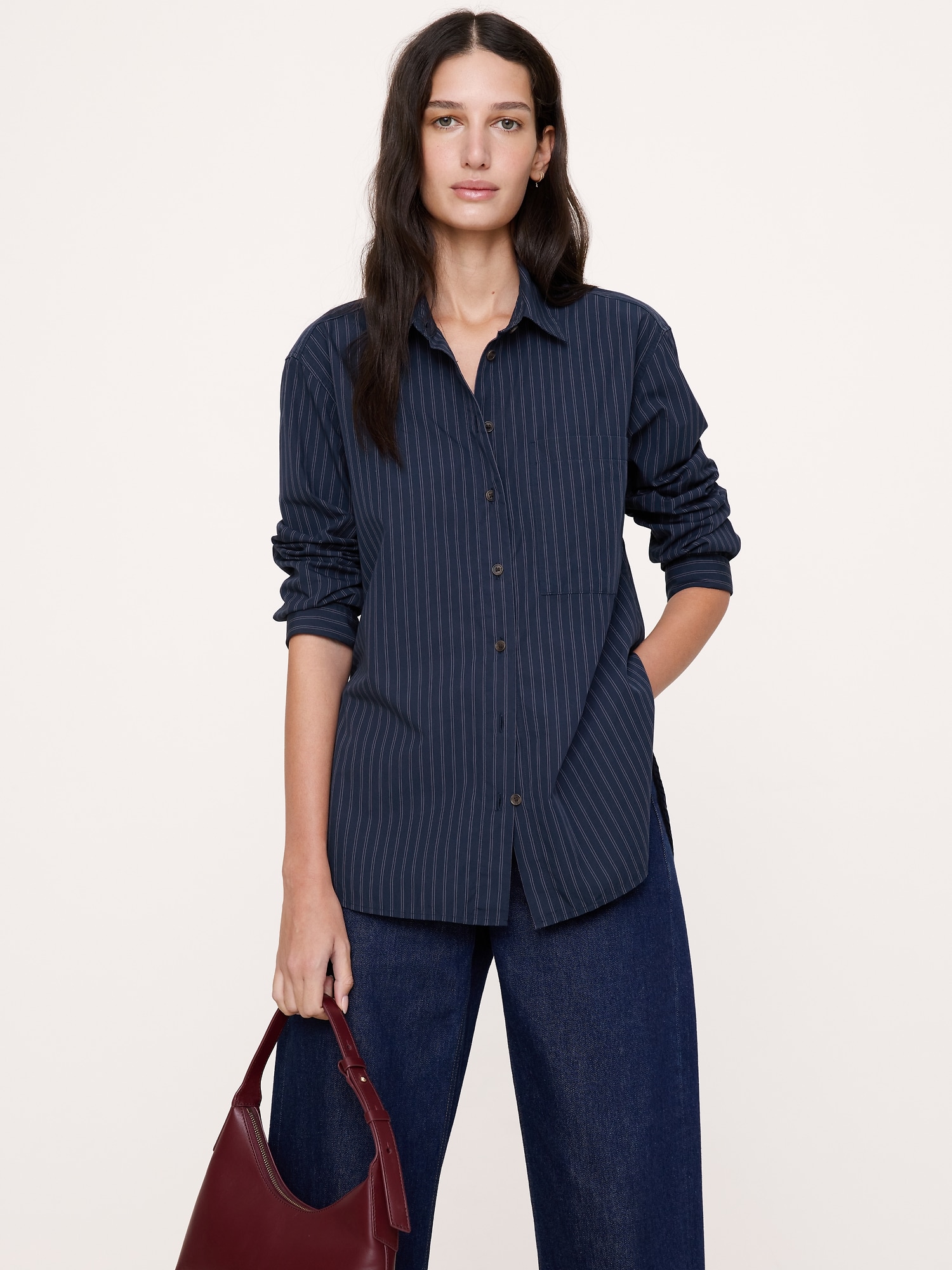 The Oversized Shirt Cotton Poplin