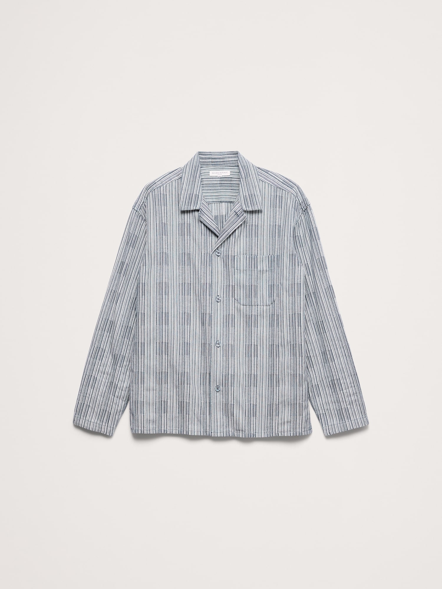 Relaxed-Fit Textured Cotton Shirt