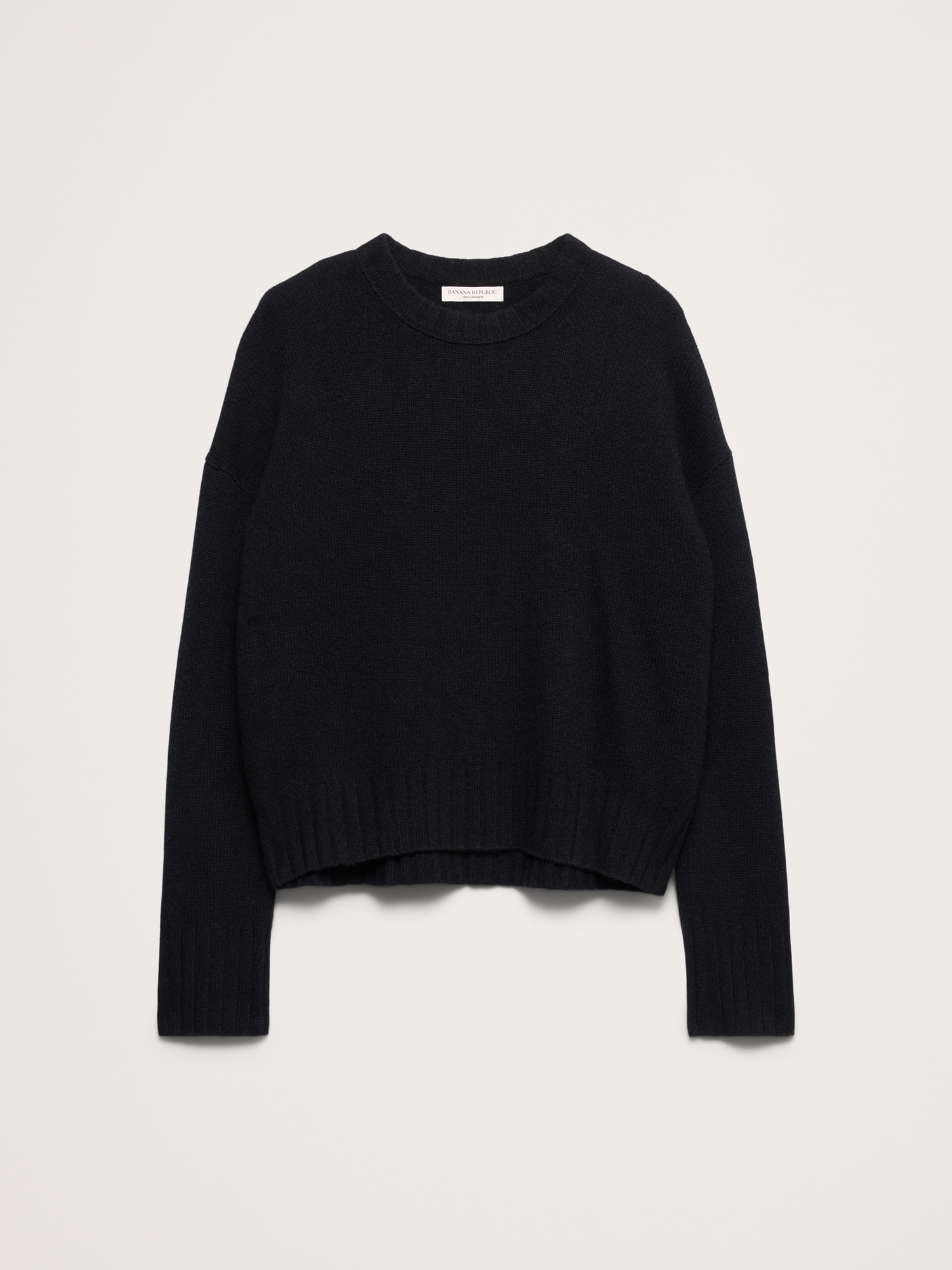 Oversized Midweight Cashmere Crew-Neck Sweater