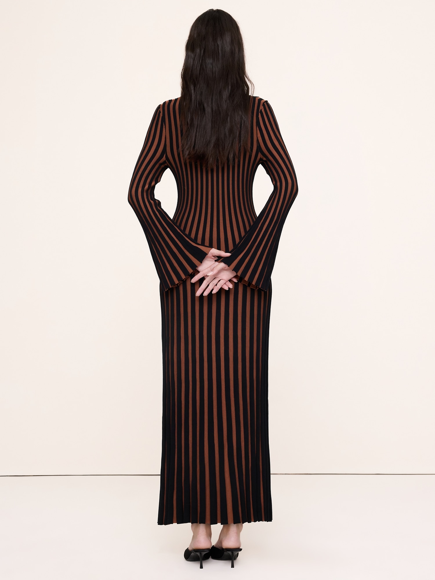 Sculpted Ribbed Maxi Dress
