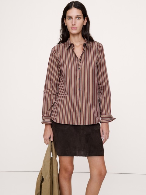 LA CHEMISE DE TOUS LES JOURS EN POPELINE DE COTON