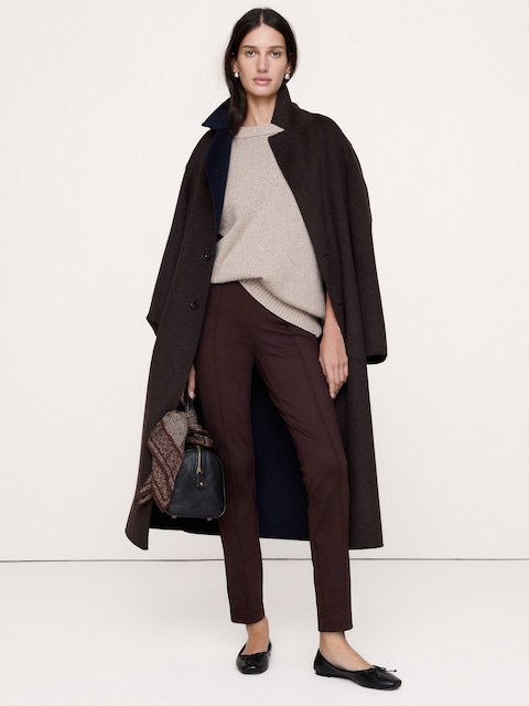 PANTALON ULTRA-ÉTROIT TOUT-ALLER EN TRICOT POINT DE ROME