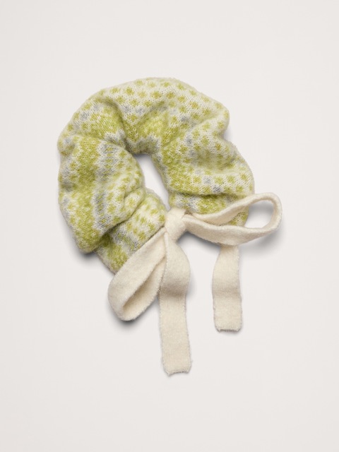 CHOUCHOU EN TRICOT ITALIEN À MOTIF JACQUARD