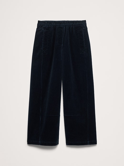 Mid-Rise Relaxed Corduroy Painter Pull-On Pant