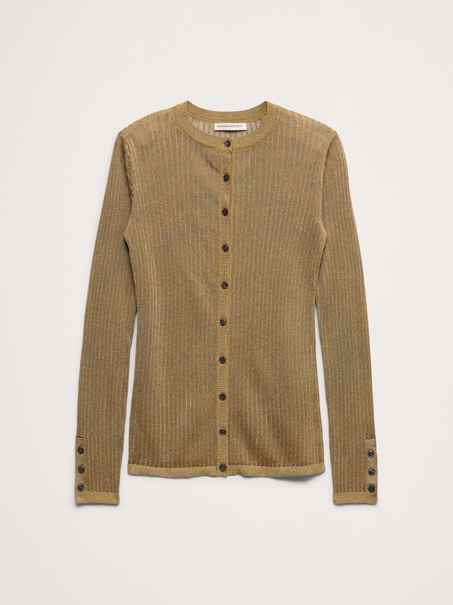 Metallic Cardigan Sweater