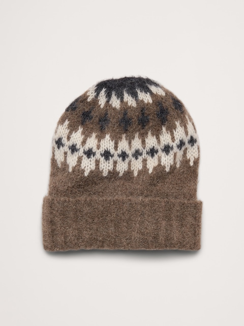 BONNET ÉPAIS À MOTIF JACQUARD ITALIEN