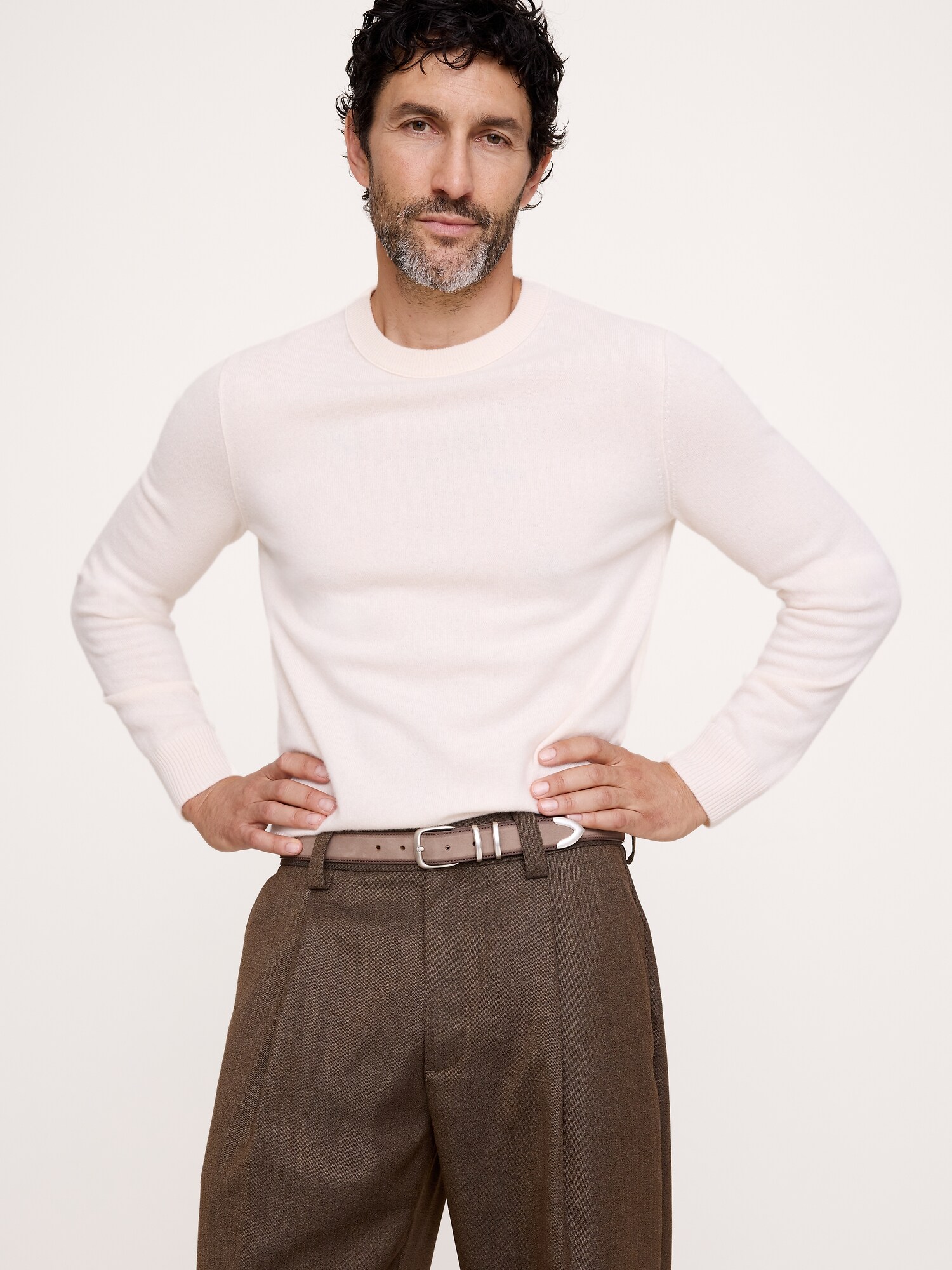 Western Nubuck Leather Belt
