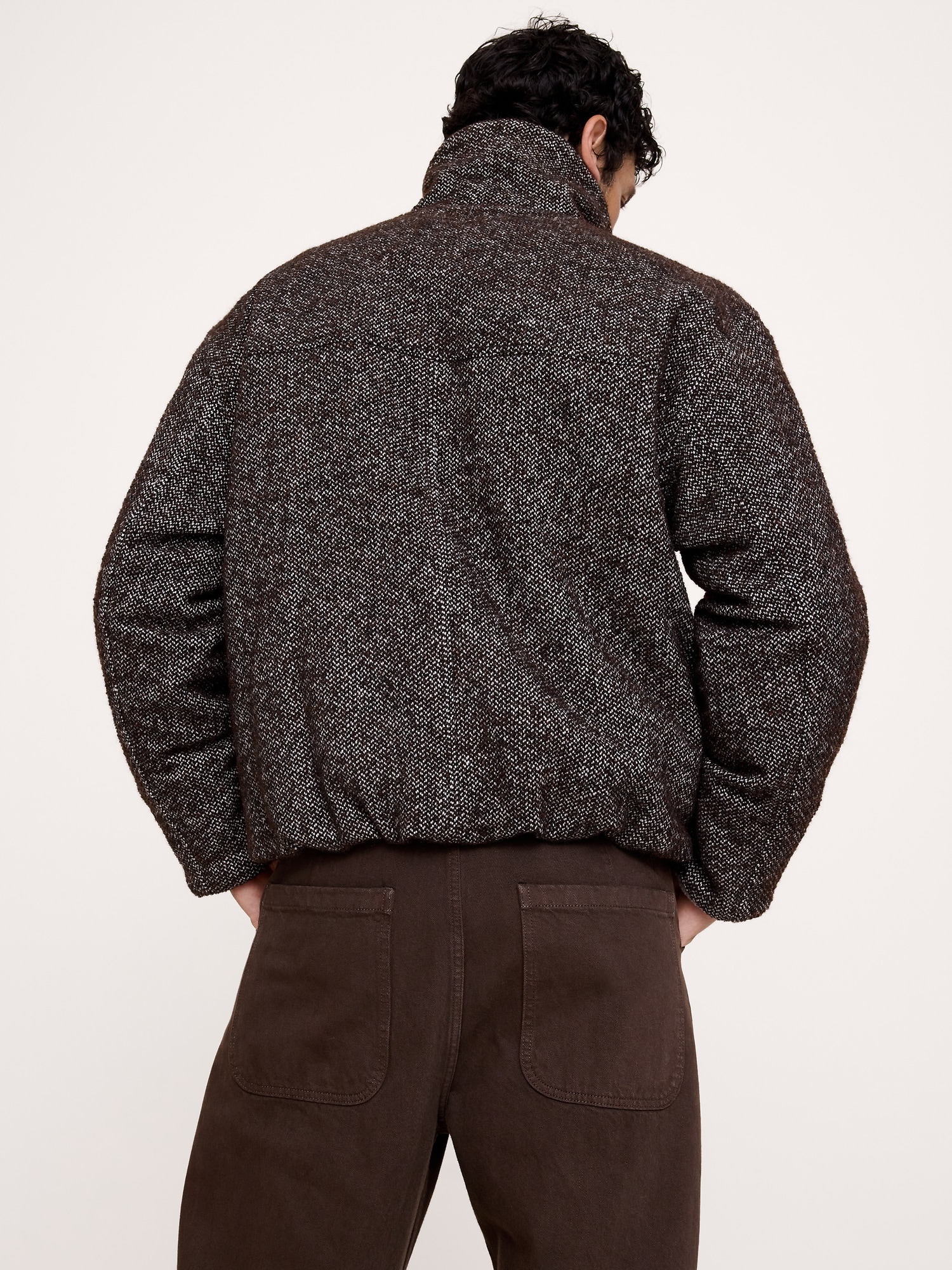 Italian Wool-Blend Bomber Jacket