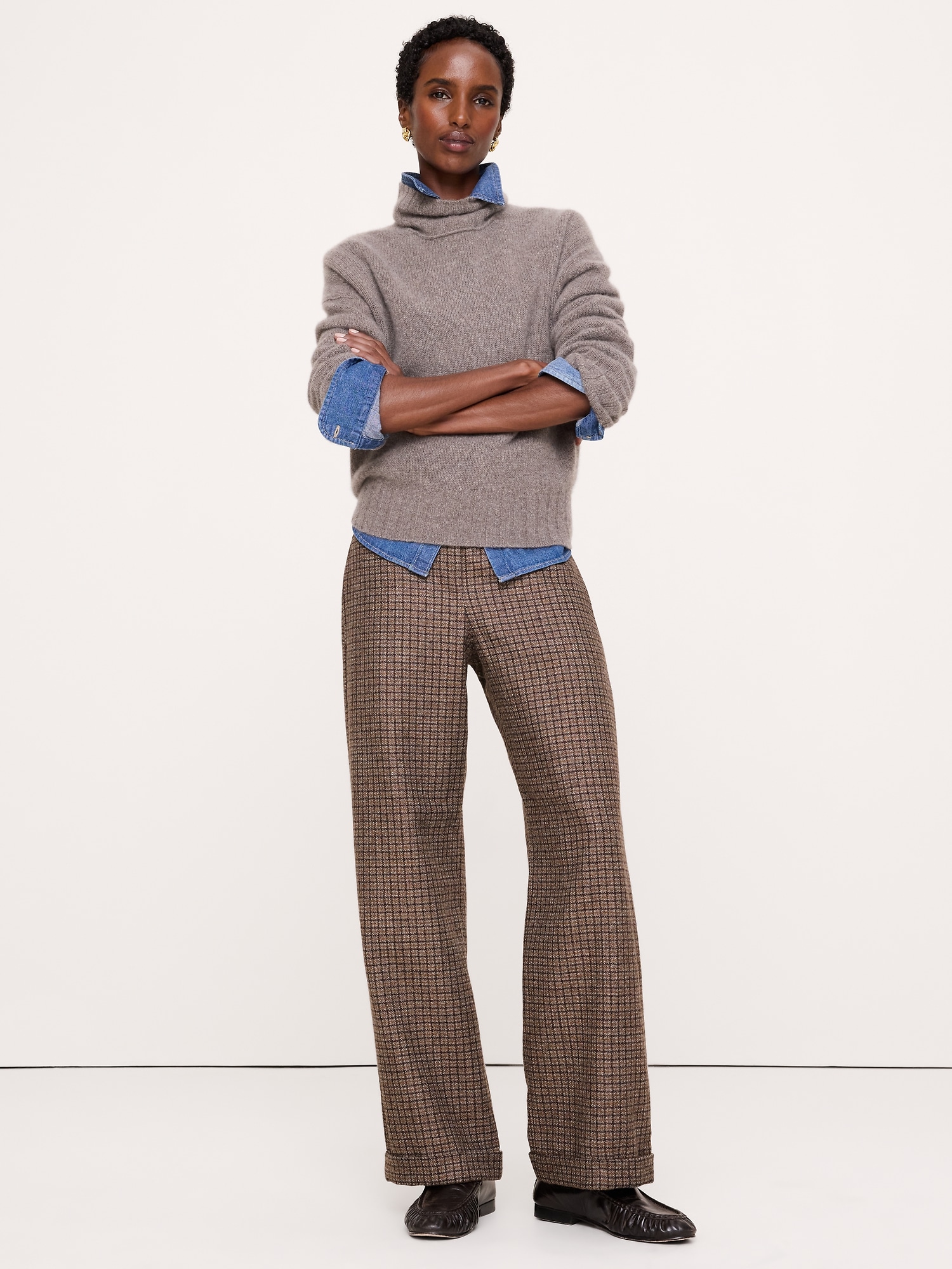 Boyfriend Italian Tweed Pant