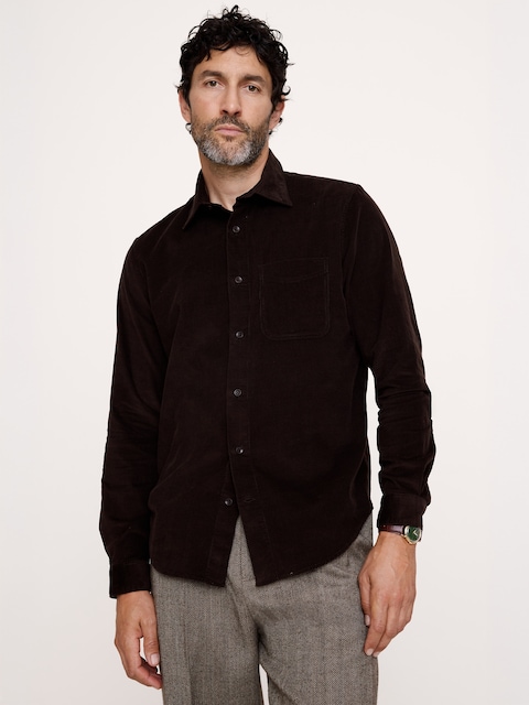 CHEMISE STANDARD EN VELOURS CÔTELÉ LÉGER