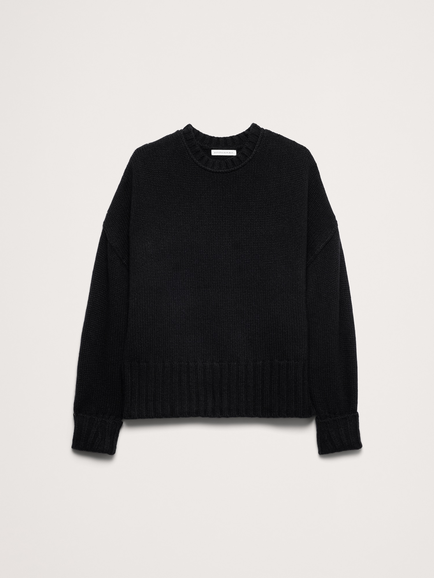 Italian Merino-Blend Crew-Neck Sweater