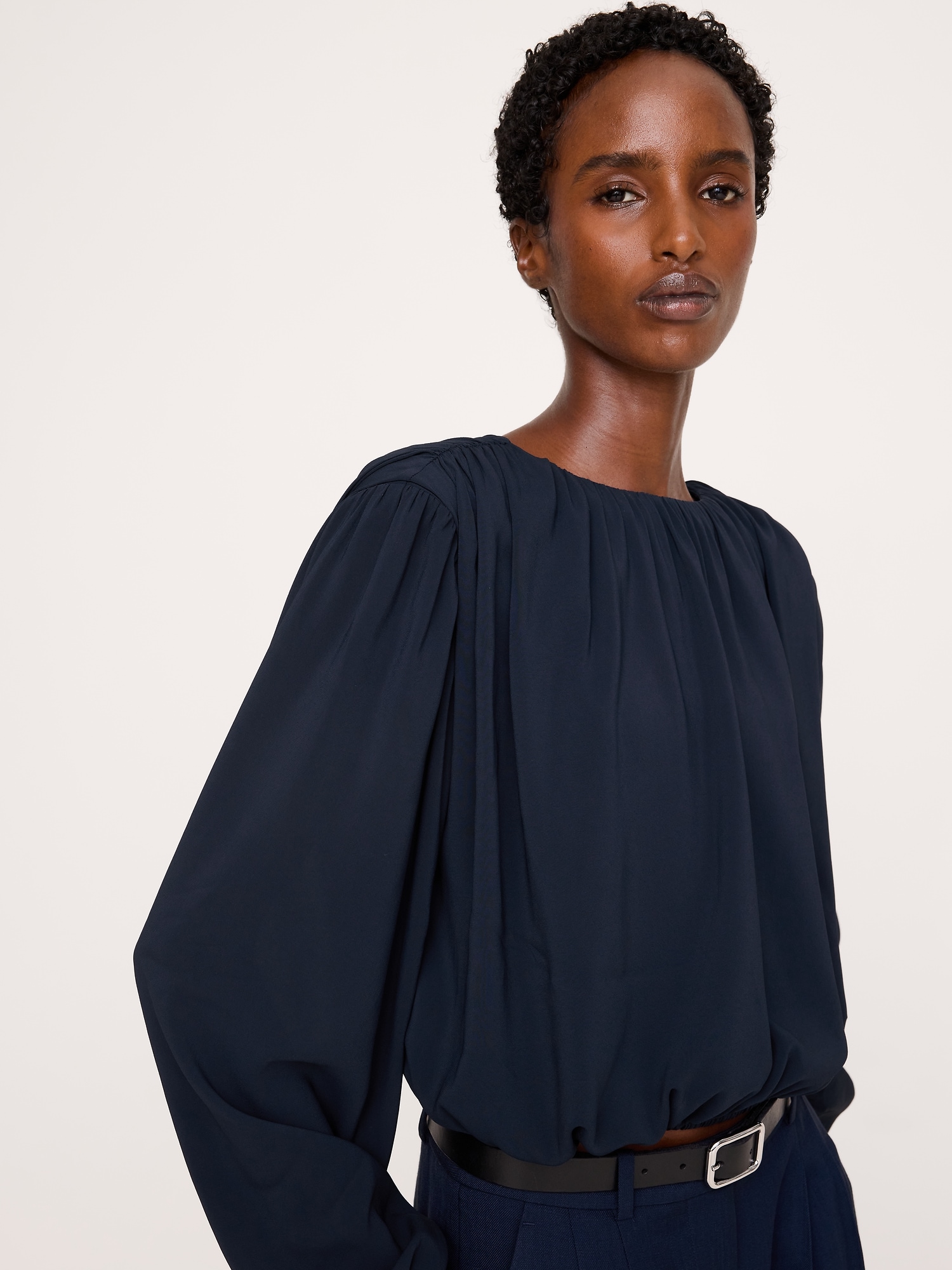 Georgette Cropped Top