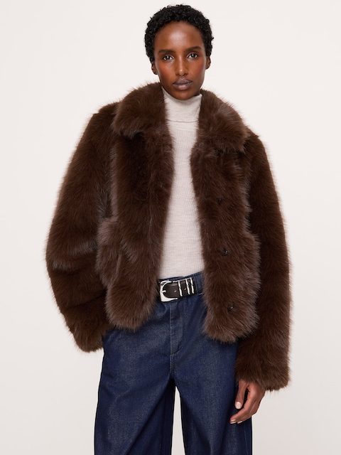 VESTE EN SIMILIFOURRURE