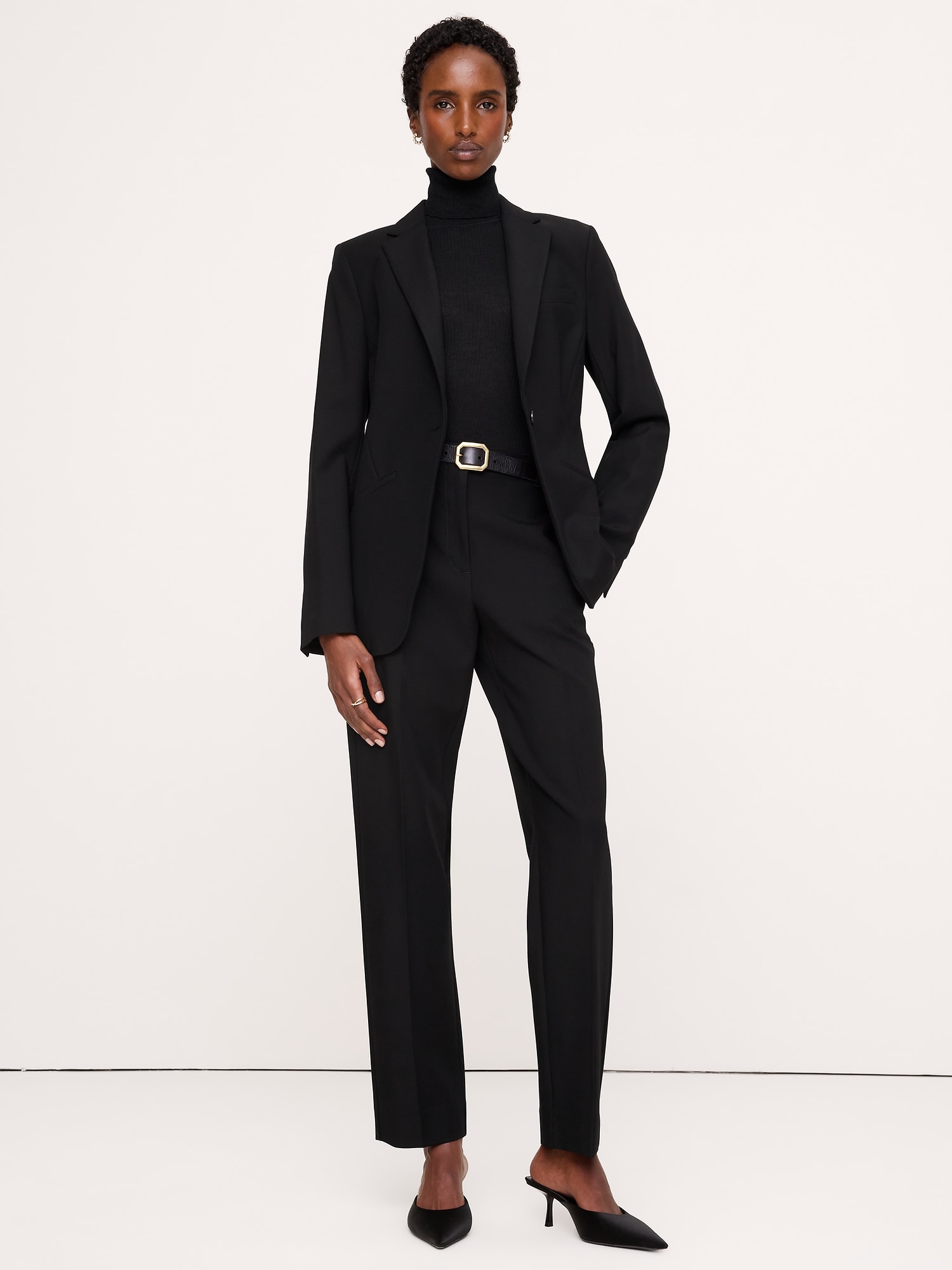 Ultra High-Rise Modern Slim City Stretch Ankle Pant