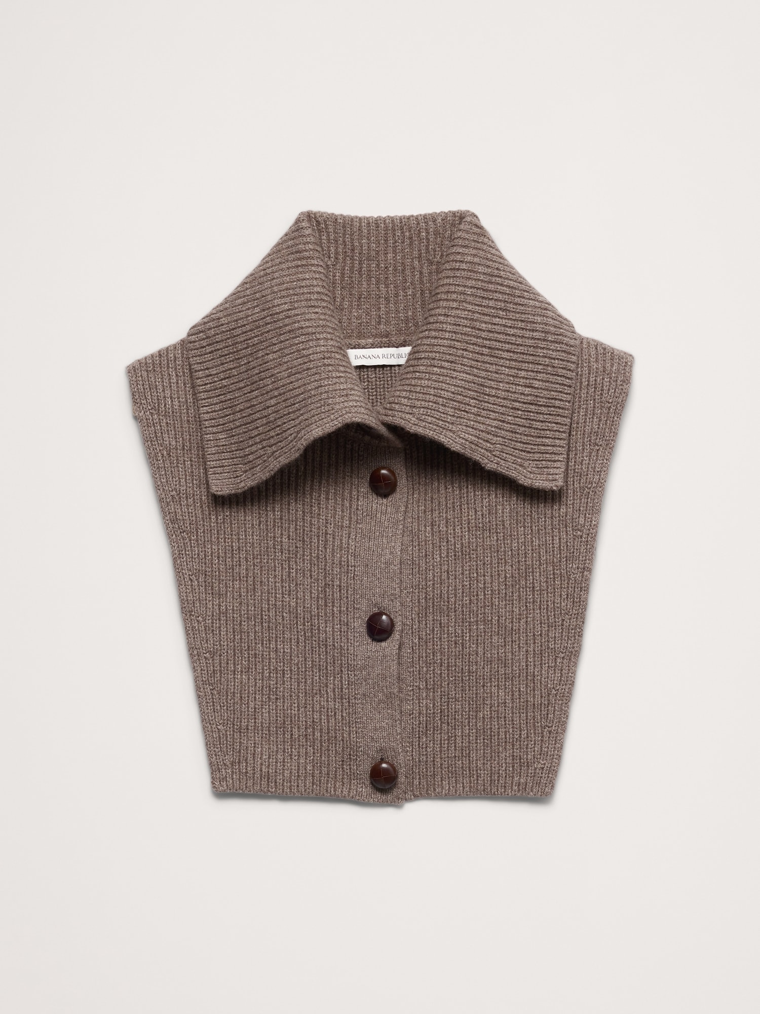 Wool-Cotton Dickie Collar
