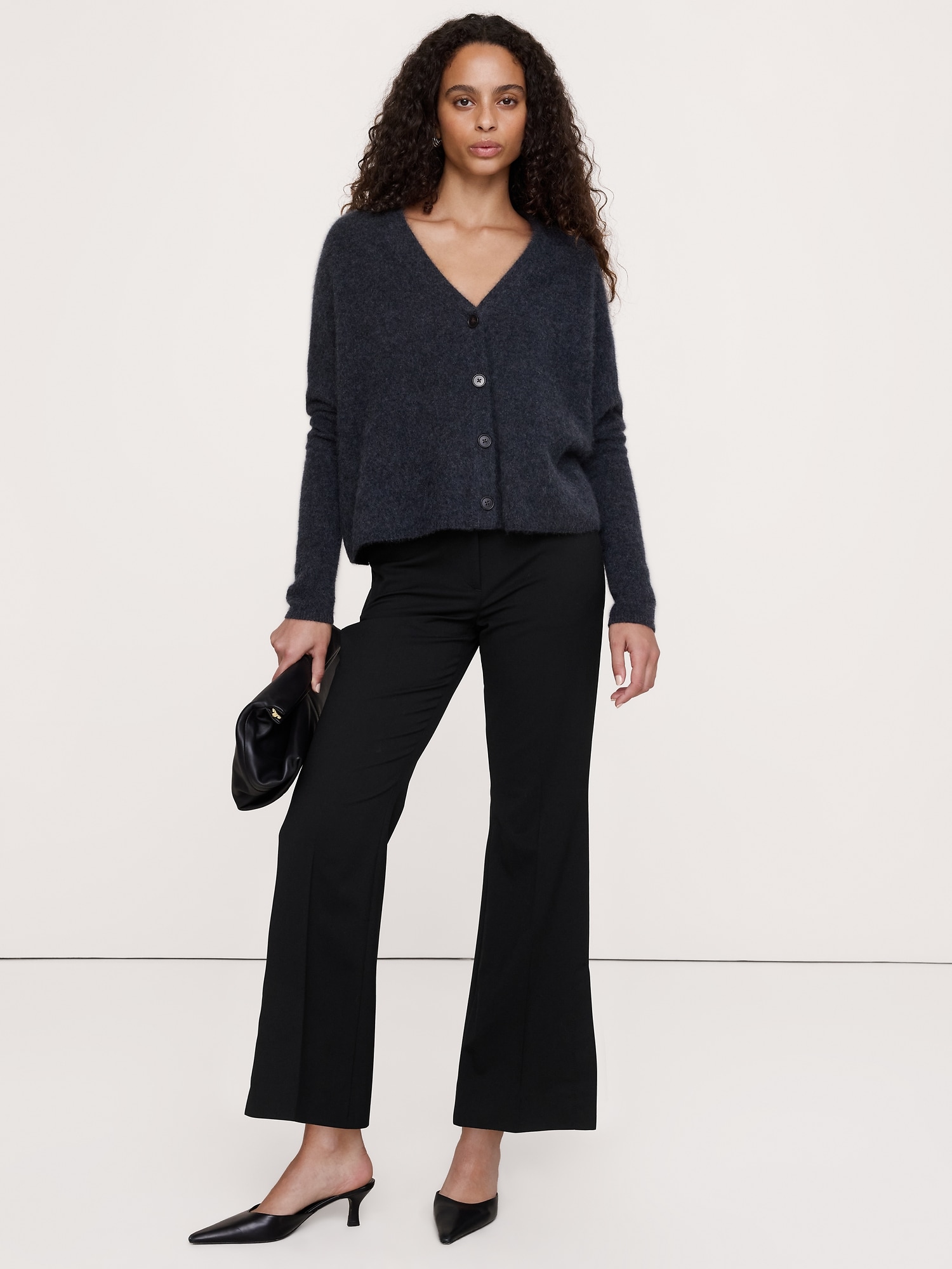 High-Rise Flare Pant with Side Slit