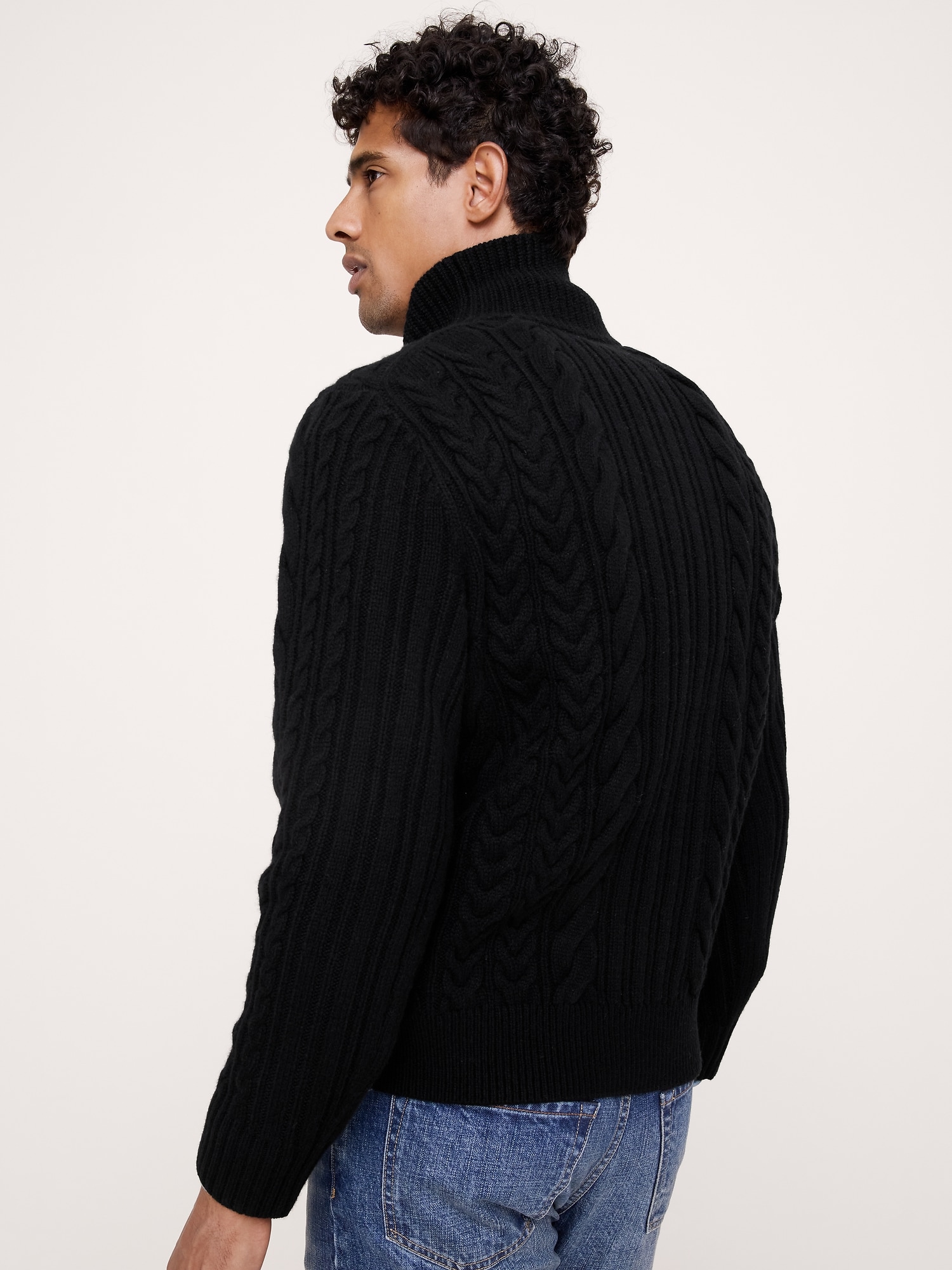 Italian Merino-Blend Turtleneck Sweater