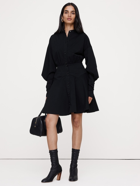 ROBE COURTE À MANCHES GIGOT