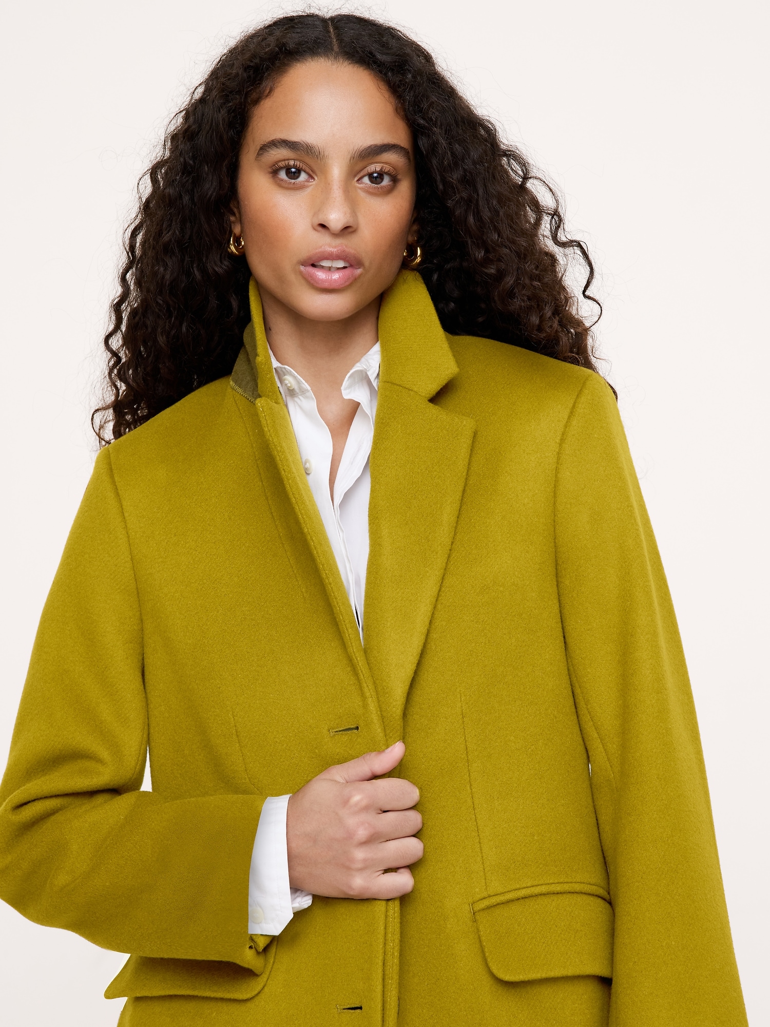 Wool-Cashmere Wrap Coat