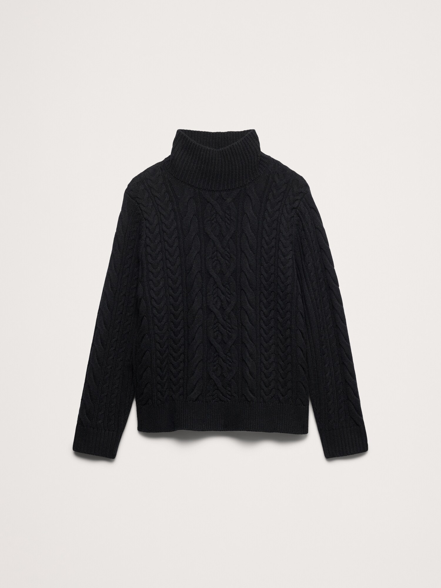 Italian Merino-Blend Turtleneck Sweater