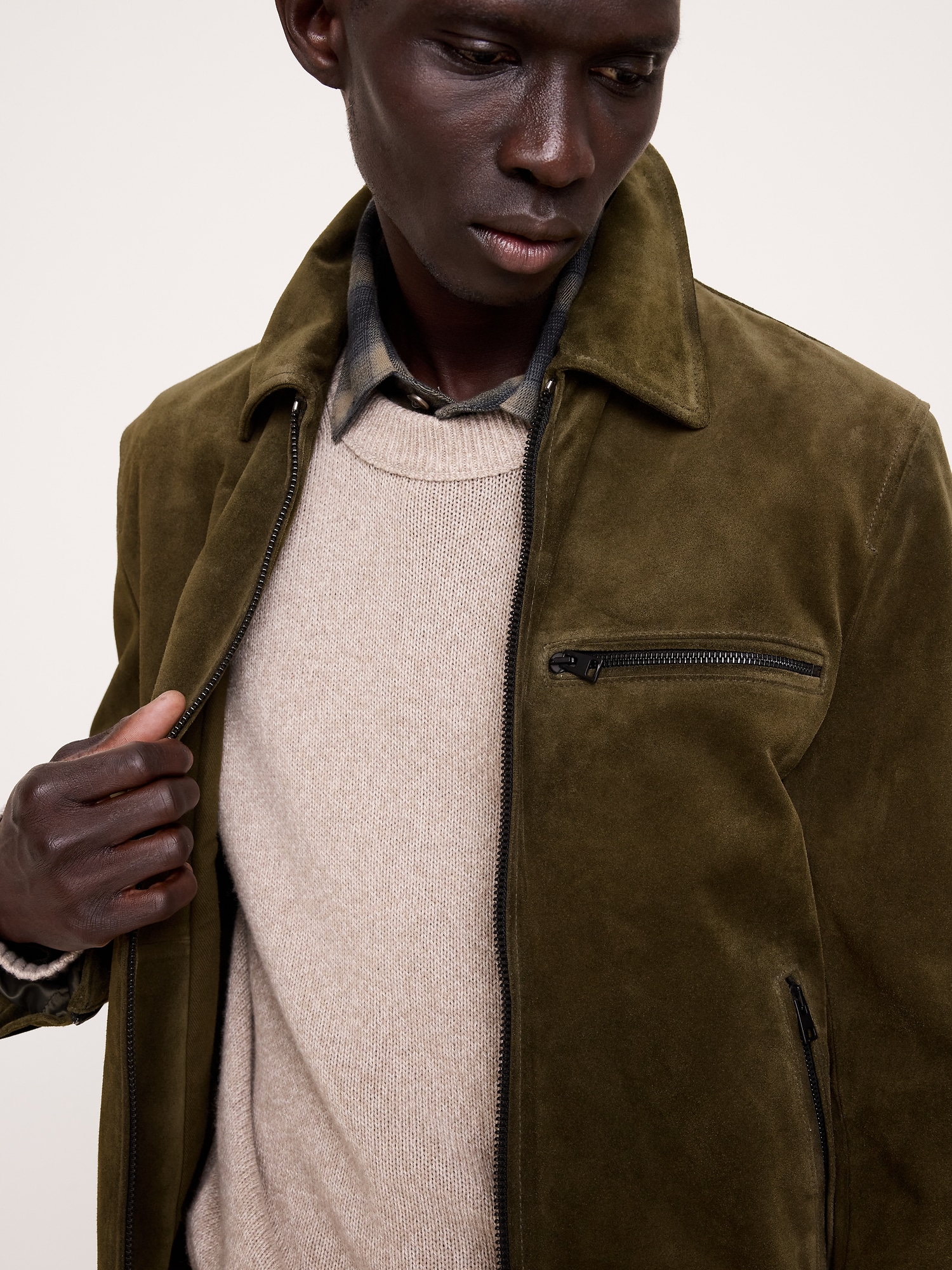 Italian Suede Racing Jacket