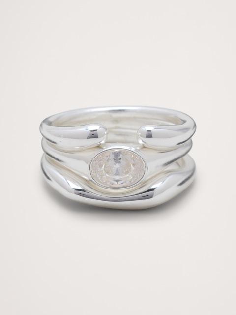 Sculpted Stack Ring