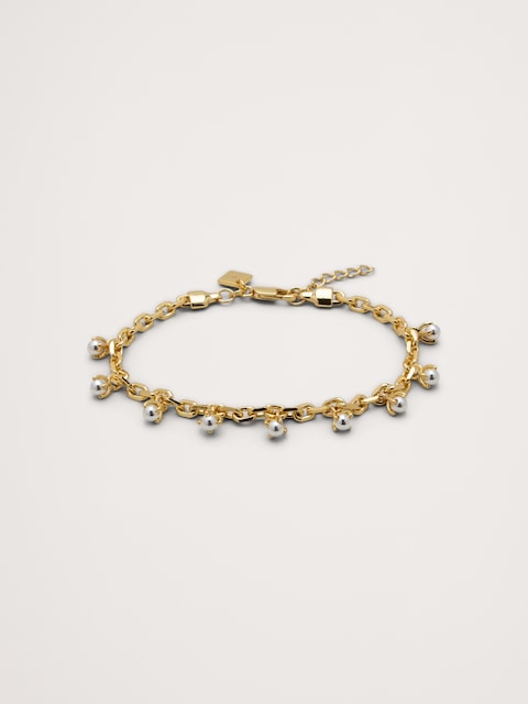 Scattered Pearl Charm Bracelet