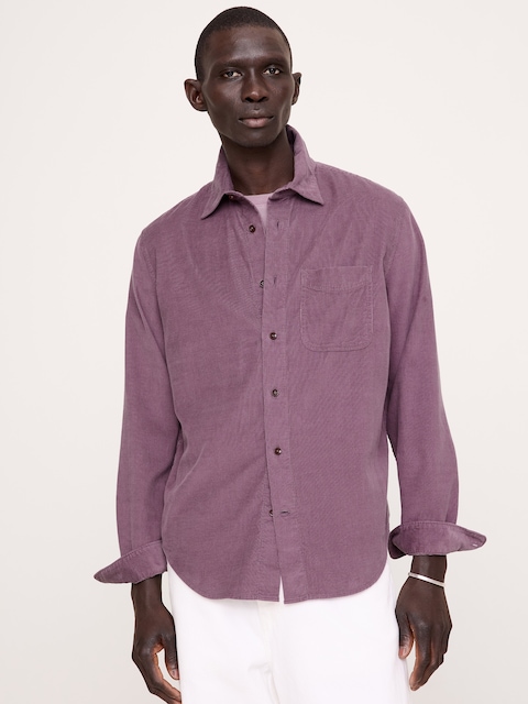 CHEMISE STANDARD EN VELOURS CÔTELÉ LÉGER