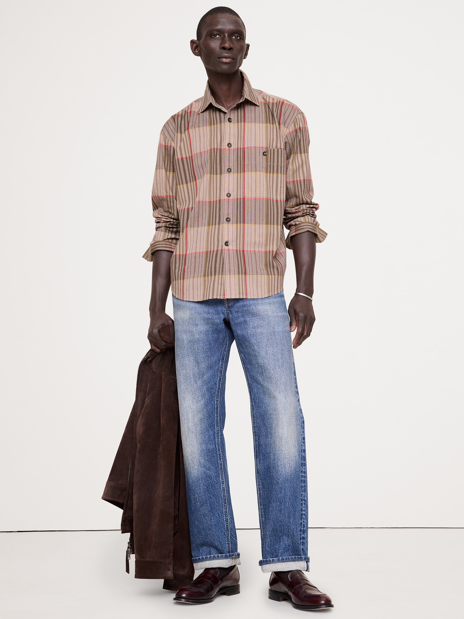 Relaxed-Fit Washed Cotton Poplin Shirt