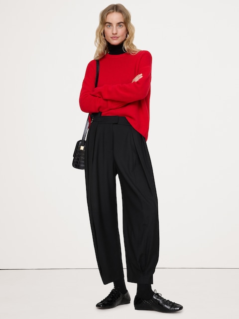 PANTALON BALLON EN FLANELLE