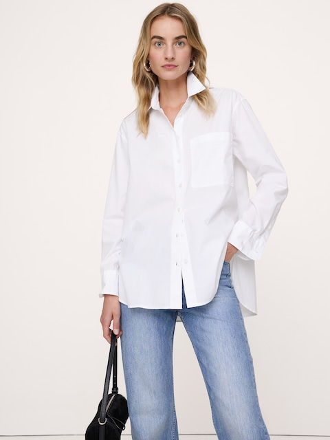 The Oversized Shirt in Cotton Poplin