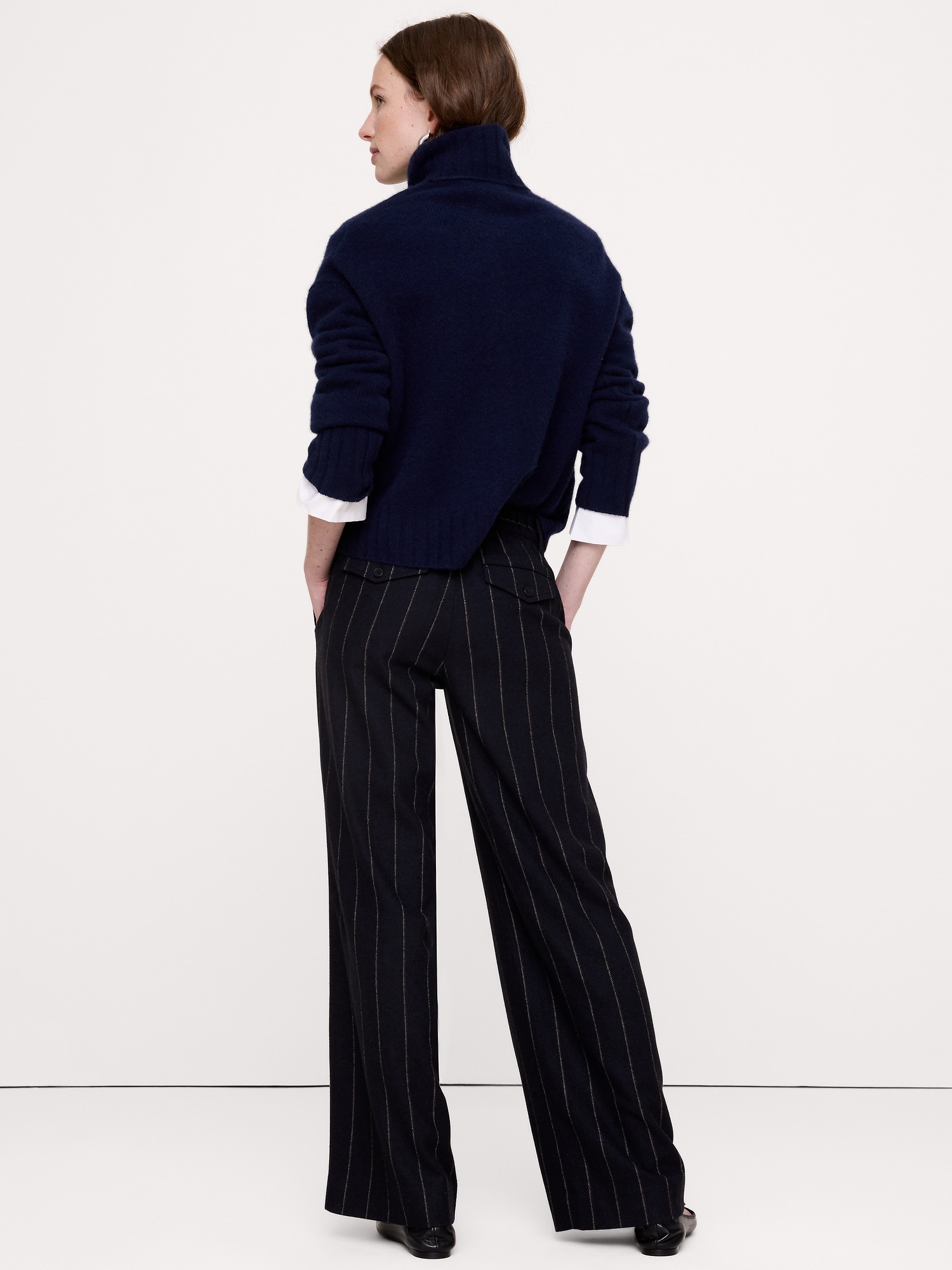 The Everyday Wide-Leg Pant Italian Flannel