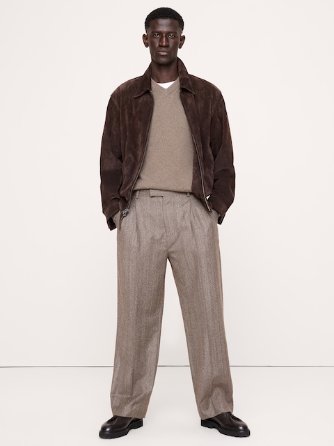 PANTALON HABILLÉ DÉCONTRACTÉ À PLIS