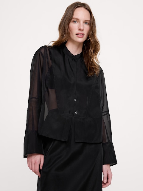 CHEMISIER SMOKING EN ORGANZA