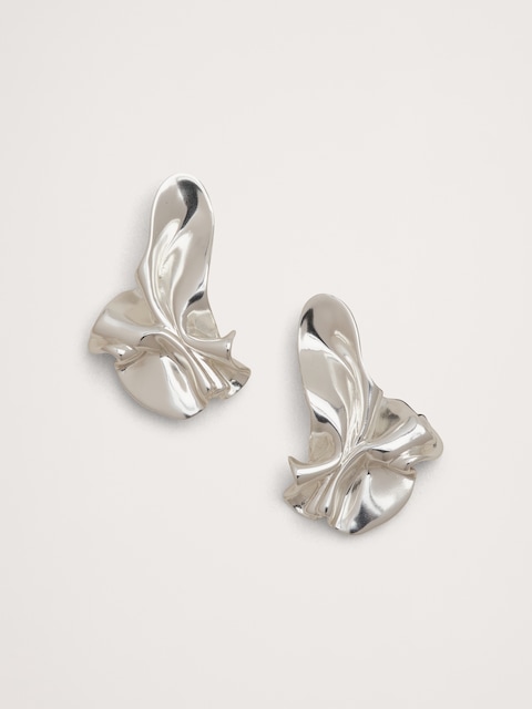 Ruffled Statement Earrings